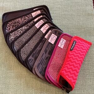 Foster Grant Red and Gray Patterned Cases